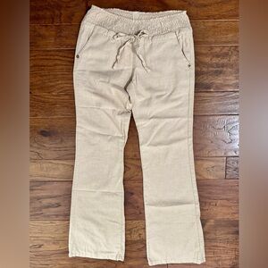 Women’s Khaki Linen Pants